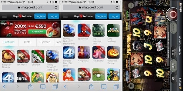 Magic Red Casino Mobile App