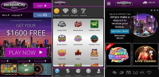 Jackpot city Mobile App